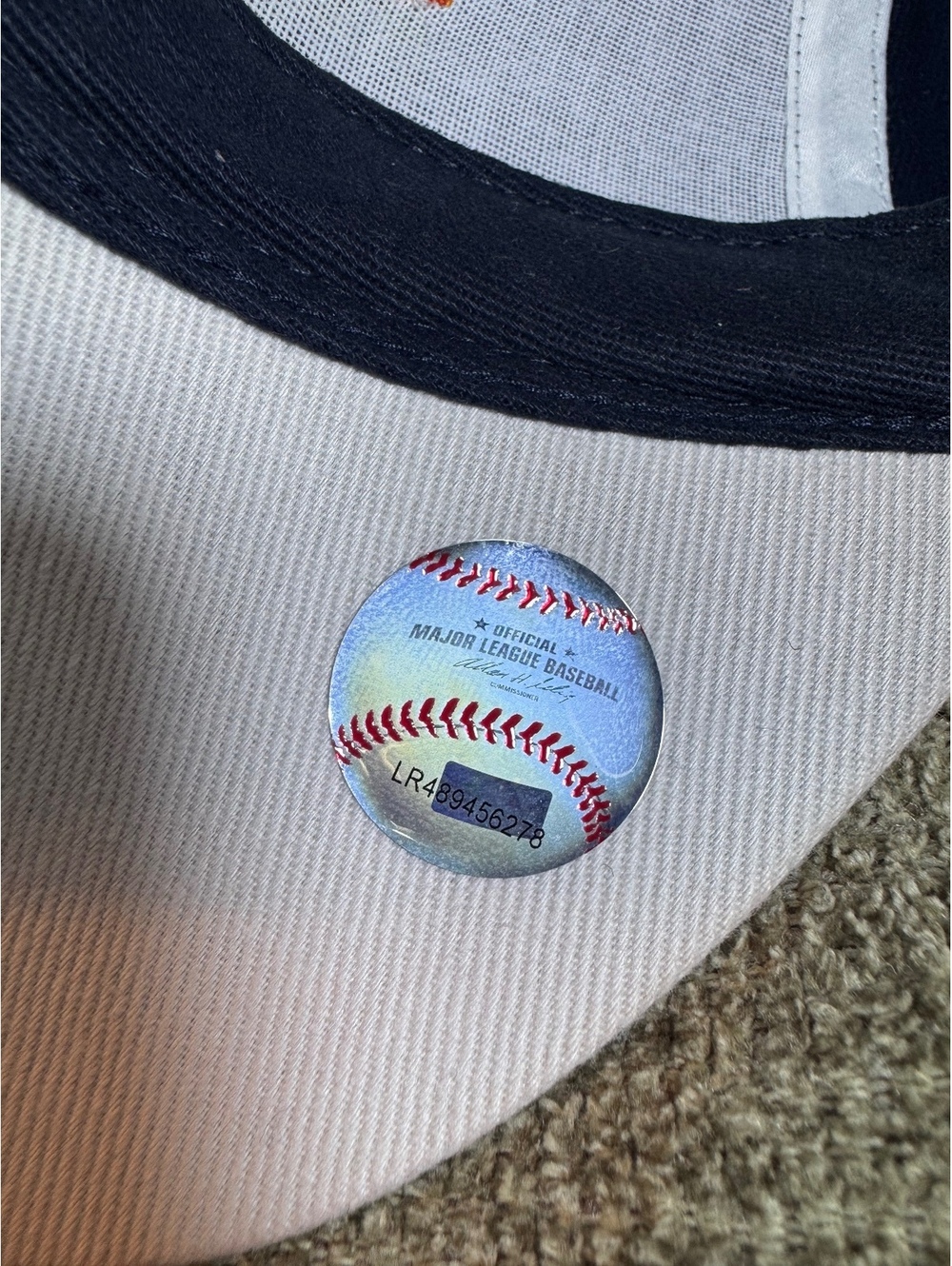 Houston Astros '47 Brand Adjustable Hat - Navy Blue/White Colorblock - Picture 12 of 12